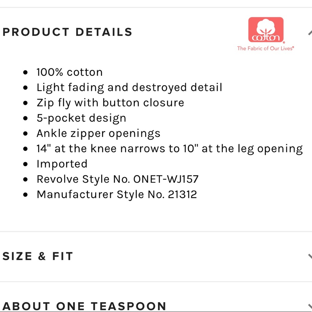 NWT One Teaspoon Freebirds High Waist Skinny Jean - Picture 4 of 12